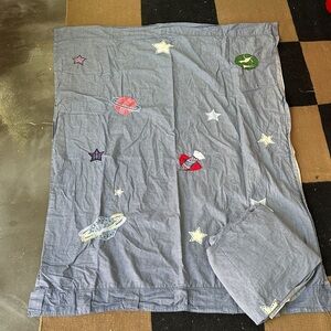 Space Patch Embroidered Pottery Barn Kids Curtains